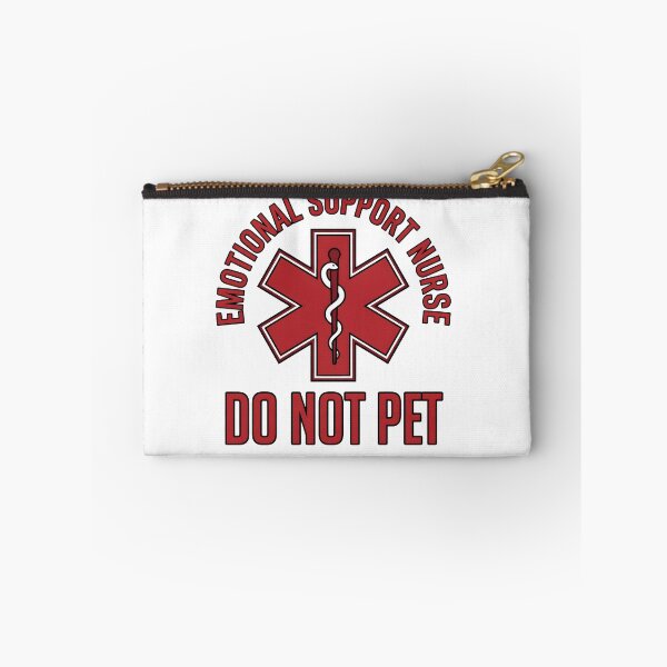 Item preview, Emotional Support Nurse Do Not Pet Funny Nursing T-Shirt designed and sold by StickerNestYou.