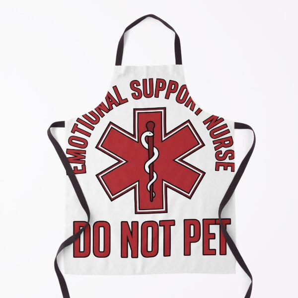 Item preview, Emotional Support Nurse Do Not Pet Funny Nursing T-Shirt designed and sold by StickerNestYou.