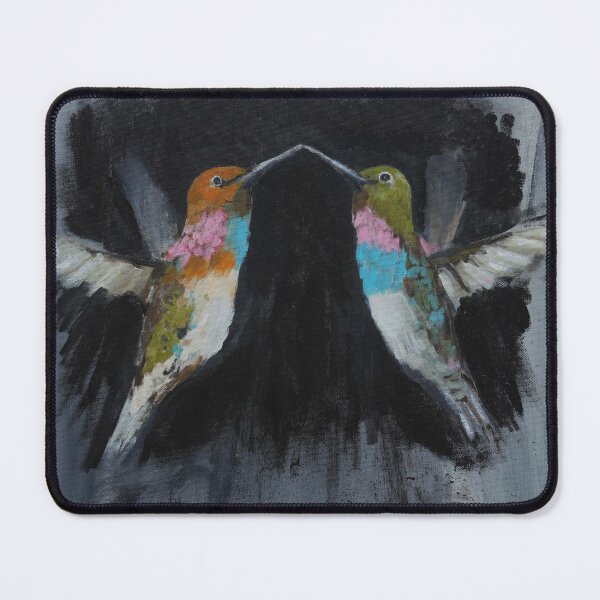Item preview, Colorful Hummingbird -acrylic art designed and sold by MiCarmoart.
