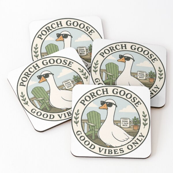 Item preview, porch goose mama with plants designed and sold by Georain.