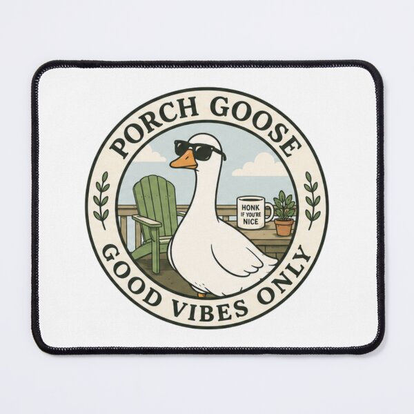 Item preview, porch goose mama with plants designed and sold by Georain.