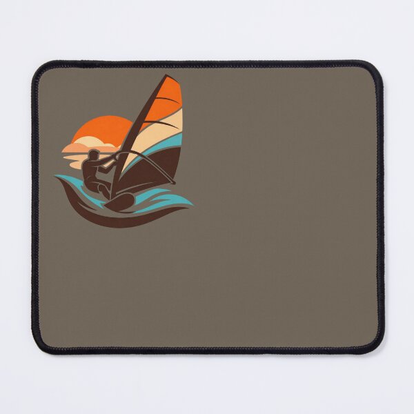 Item preview, Sea Vibes - Brown Teal Windsurfer Sunset designed and sold by SilentPowerArt.