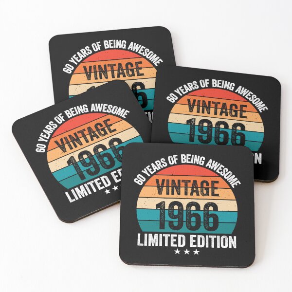 Item preview, Vintage 1966 60 Years Of Being Awesome 60th Birthday Retro Sunset designed and sold by IsDesignHub.