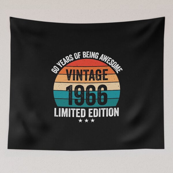 Item preview, Vintage 1966 60 Years Of Being Awesome 60th Birthday Retro Sunset designed and sold by IsDesignHub.