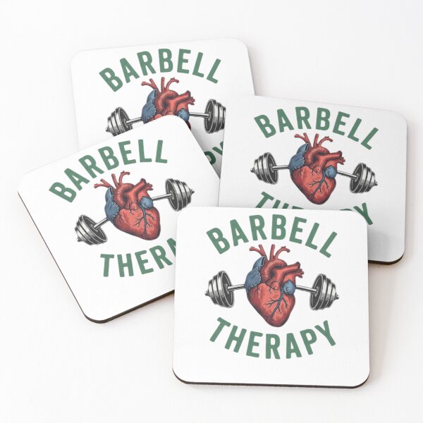 Item preview, Barbell Therapy Anatomical Heart Gym Motivation designed and sold by GiggleInkTees.