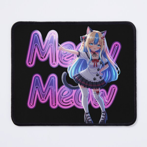 Item preview, Meow Meow | Cute Neko Anime Girl | Kawaii catgirl memes designed and sold by Revyra Design .