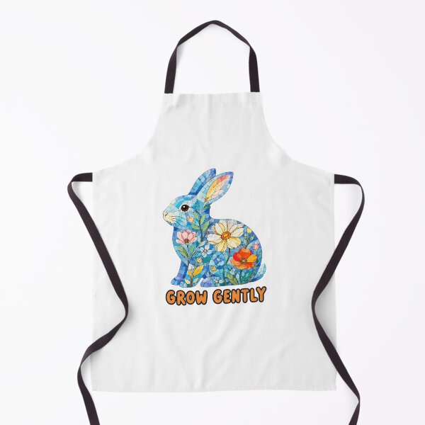 Item preview, Grow Gently Floral Mosaic Rabbit designed and sold by GoofyShopp.