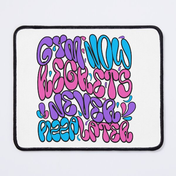 Item preview, Gym now,regrets never,pizza later designed and sold by Designfs.
