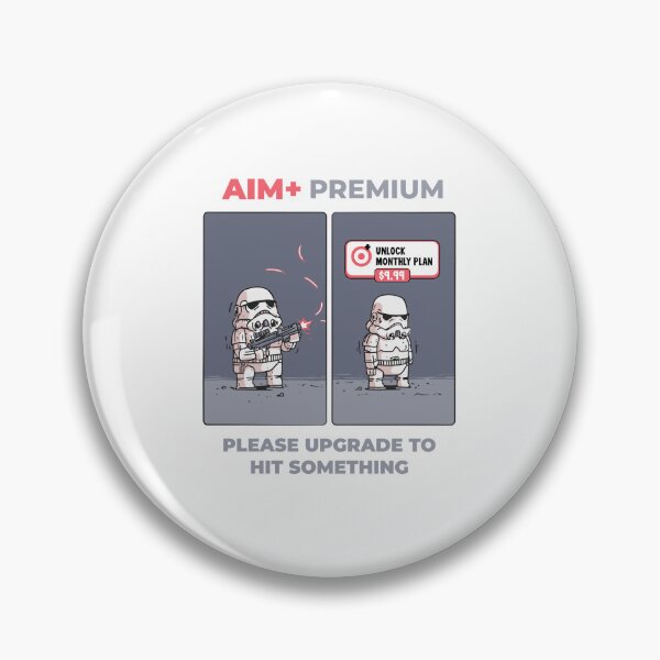 Item preview, Bad Aim Requires Premium | Funny Sci-Fi Gamer Cartoon designed and sold by trashpanda_shop.