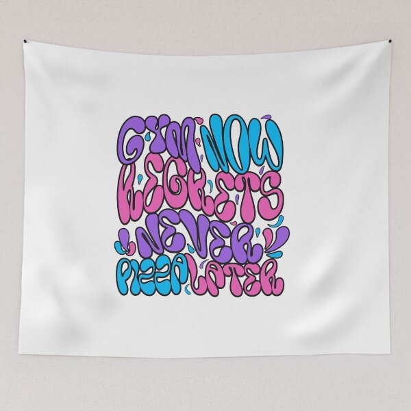 Item preview, Gym now,regrets never,pizza later designed and sold by Designfs.
