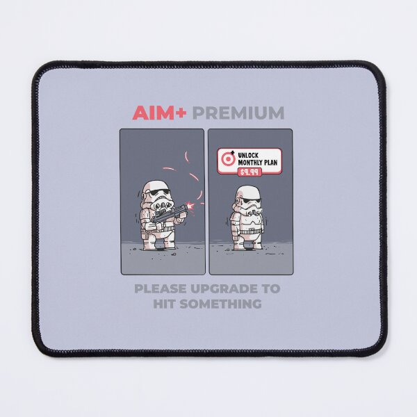 Item preview, Bad Aim Requires Premium | Funny Sci-Fi Gamer Cartoon designed and sold by trashpanda_shop.