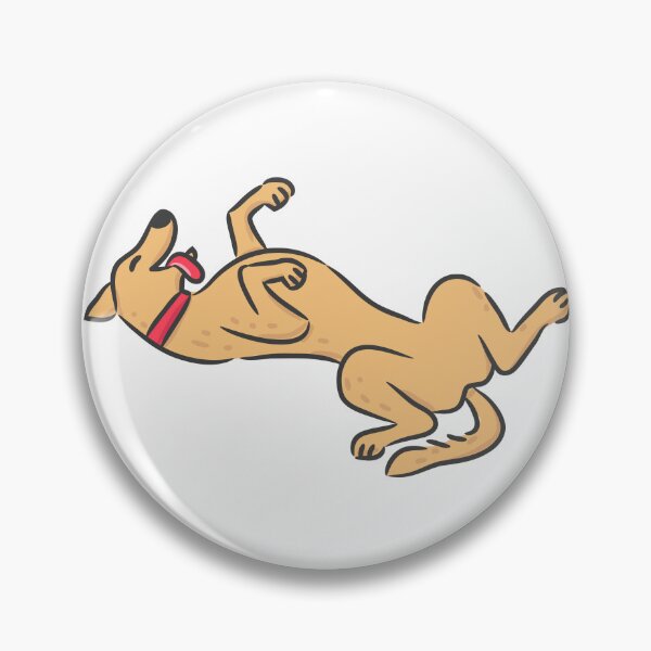 Item preview, Friendly Golden Retriever dog lying down flat and smiling happily. designed and sold by monkik.