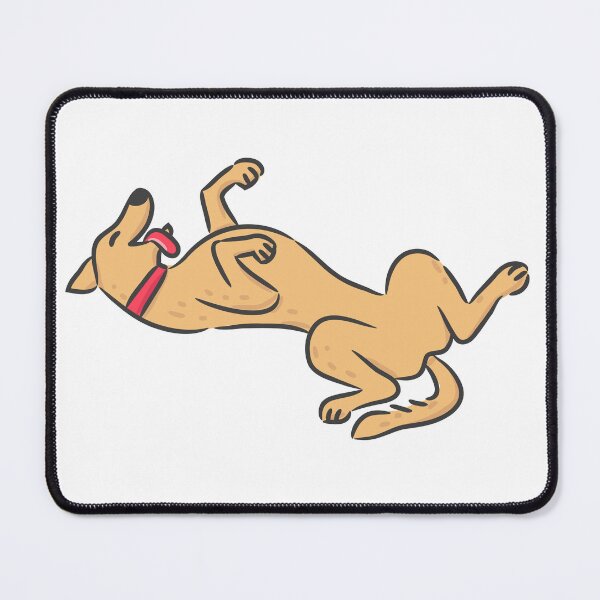 Item preview, Friendly Golden Retriever dog lying down flat and smiling happily. designed and sold by monkik.