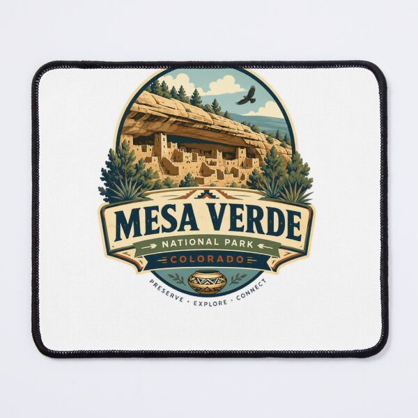 Item preview, Mesa Verde National Park Colorado Preserve - Explore - Connect US National Parks Traveler Cliff Dwellings Souvenir designed and sold by Simsimah26Parks.