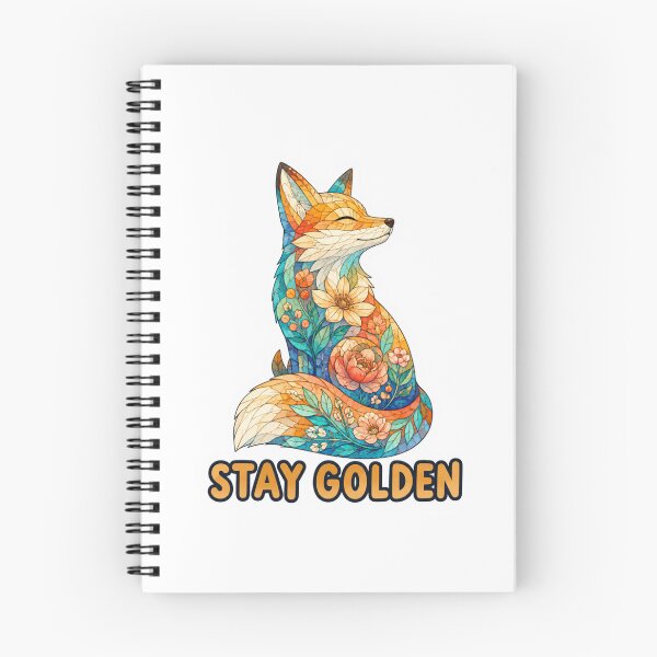 Item preview, Stay Golden Floral Mosaic Fox designed and sold by GoofyShopp.