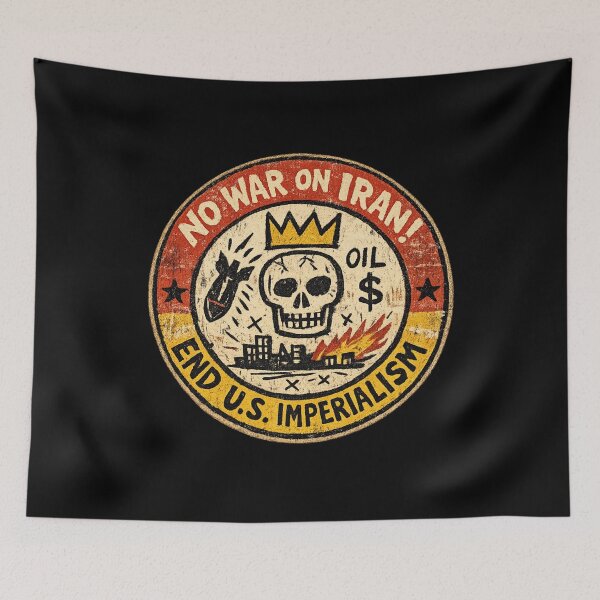 Item preview, No War on Iran! End U.S. Imperialism designed and sold by DIRTYDUNNZ.