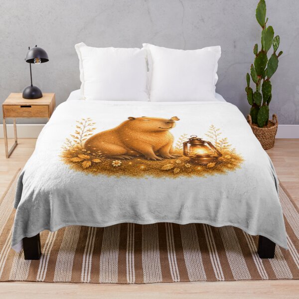 Item preview, Zen Capybara Butterfly Vintage Golden Hour Art designed and sold by AQUILAKREO.