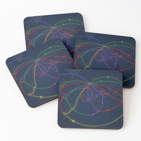 Item preview, World Flight Routes Map designed and sold by Gradient Concept.