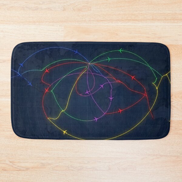 Item preview, World Flight Routes Map designed and sold by Gradient Concept.