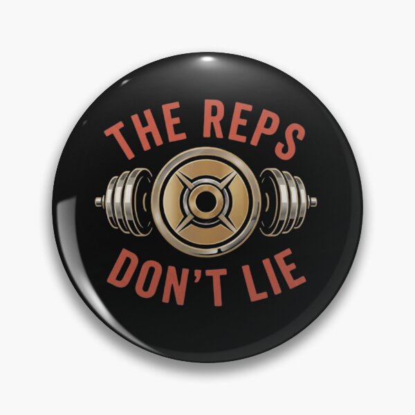 Item preview, The Reps Don't Lie Gym Motivation designed and sold by GiggleInkTees.
