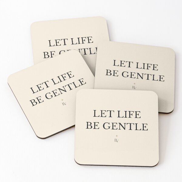 Item preview, Let Life Be Gentle – Minimalist Quote Typography | Quiet Luxury Aesthetic designed and sold by BeaVibes.