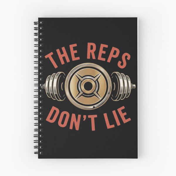 Item preview, The Reps Don't Lie Gym Motivation designed and sold by GiggleInkTees.