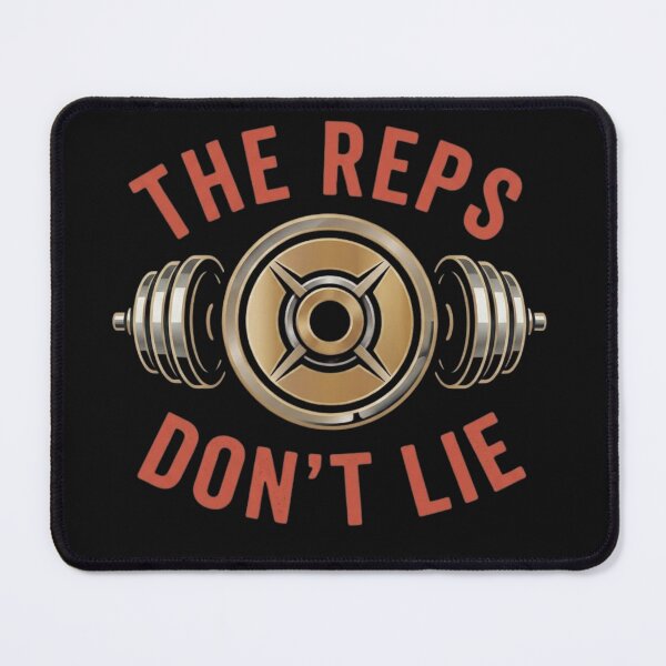 Item preview, The Reps Don't Lie Gym Motivation designed and sold by GiggleInkTees.