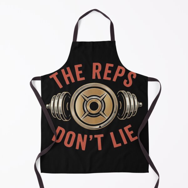 Item preview, The Reps Don't Lie Gym Motivation designed and sold by GiggleInkTees.