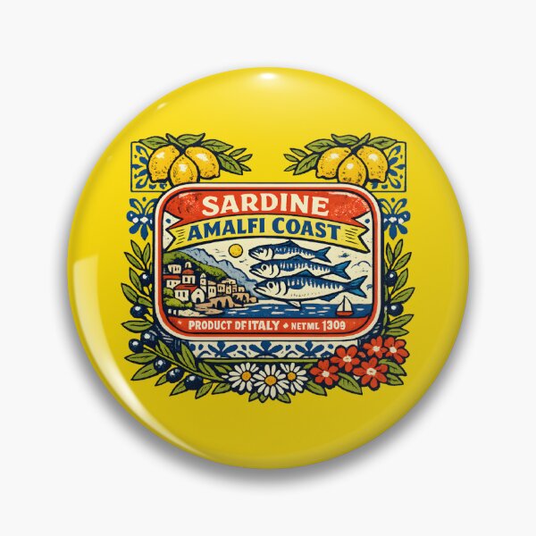 Item preview, Amalfi Coast Sardine Tin Italian Riviera Vintage Souvenir Mediterranean Summer  designed and sold by Artycom.