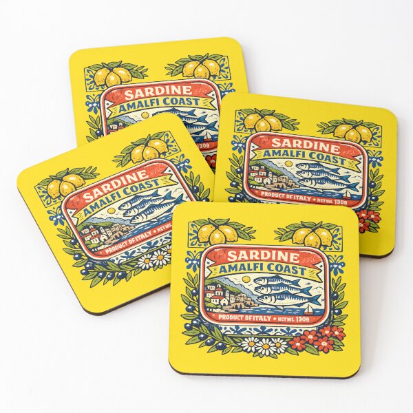 Item preview, Amalfi Coast Sardine Tin Italian Riviera Vintage Souvenir Mediterranean Summer  designed and sold by Artycom.
