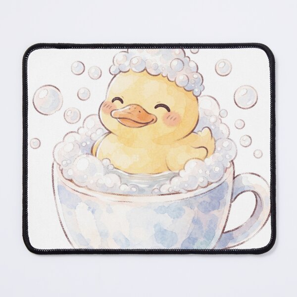 Item preview, Kawaii Duck in a Bubble Bath Cup - Cute Spa Day Aesthetic designed and sold by 0Zetgest.