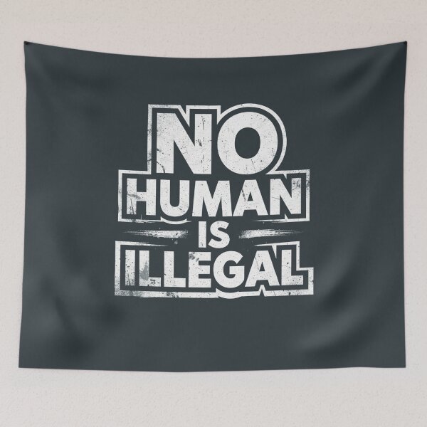 Item preview, No Human Is Illegal Equal Rights Quote designed and sold by Owcomm.