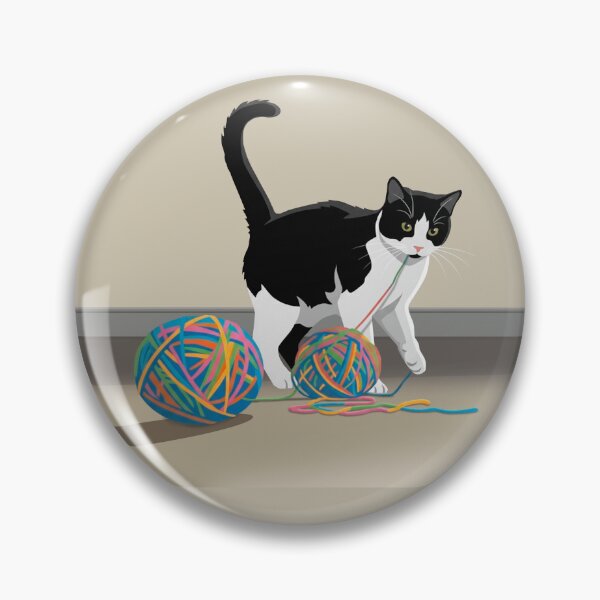 Item preview, Bicolor Mischievous Cat designed and sold by NorthNook.