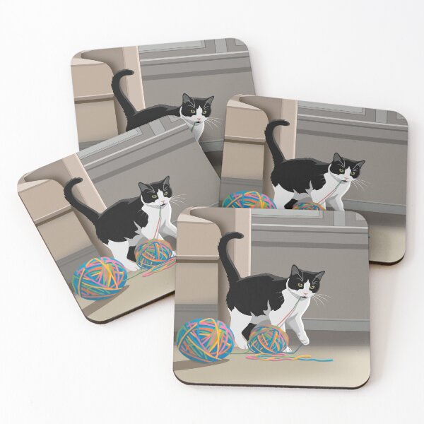 Item preview, Bicolor Mischievous Cat designed and sold by NorthNook.