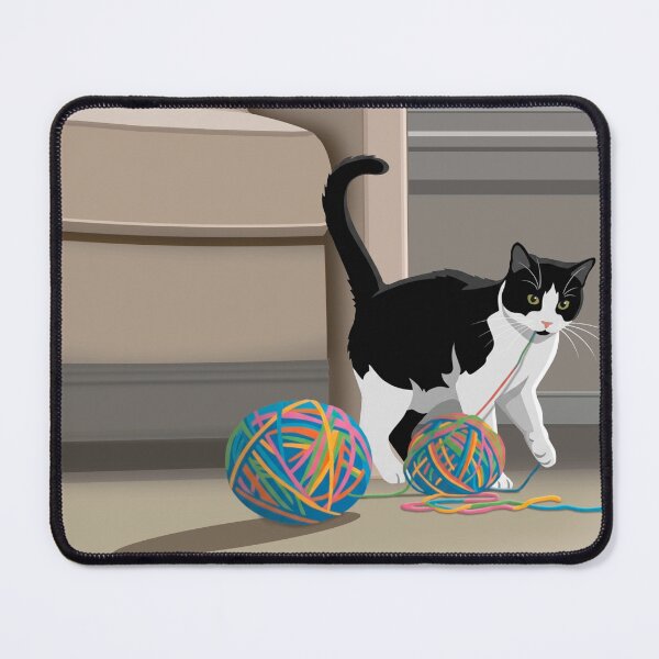 Item preview, Bicolor Mischievous Cat designed and sold by NorthNook.