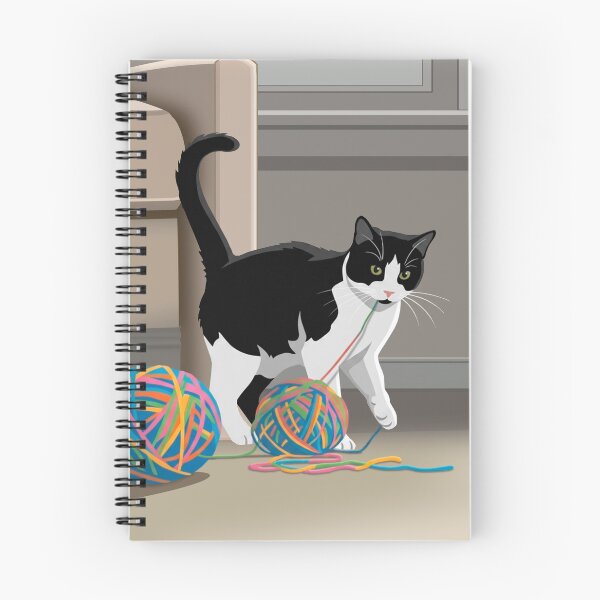 Item preview, Bicolor Mischievous Cat designed and sold by NorthNook.