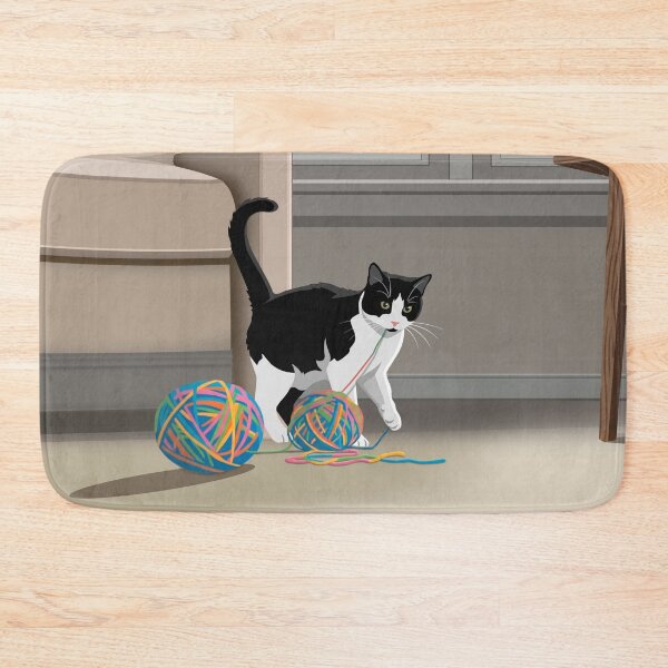 Item preview, Bicolor Mischievous Cat designed and sold by NorthNook.