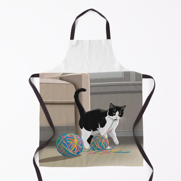 Item preview, Bicolor Mischievous Cat designed and sold by NorthNook.