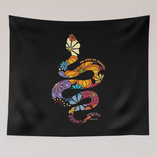 Item preview, Wise as Serpents Floral Bible Verse Art designed and sold by Alondra.