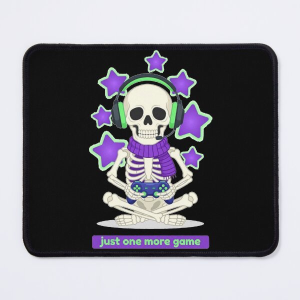 Item preview, Cute Gamer Skeleton Just One More Game designed and sold by Dabis26.