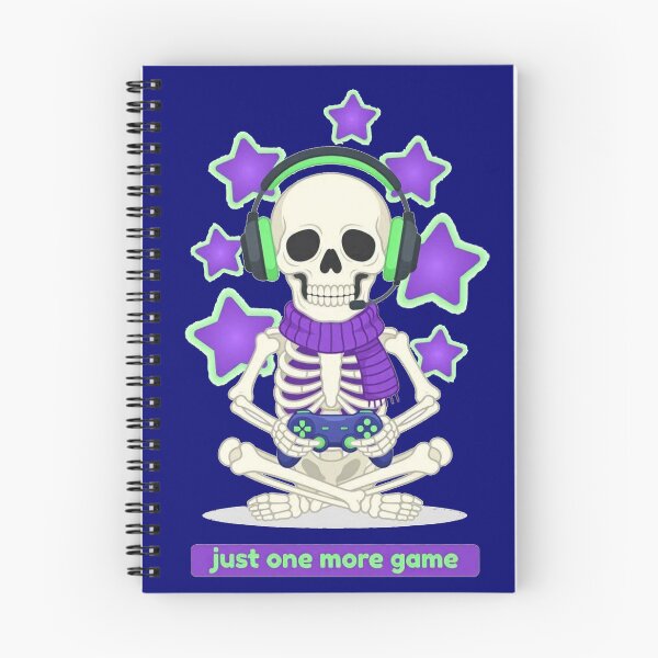 Item preview, Cute Gamer Skeleton Just One More Game designed and sold by Dabis26.