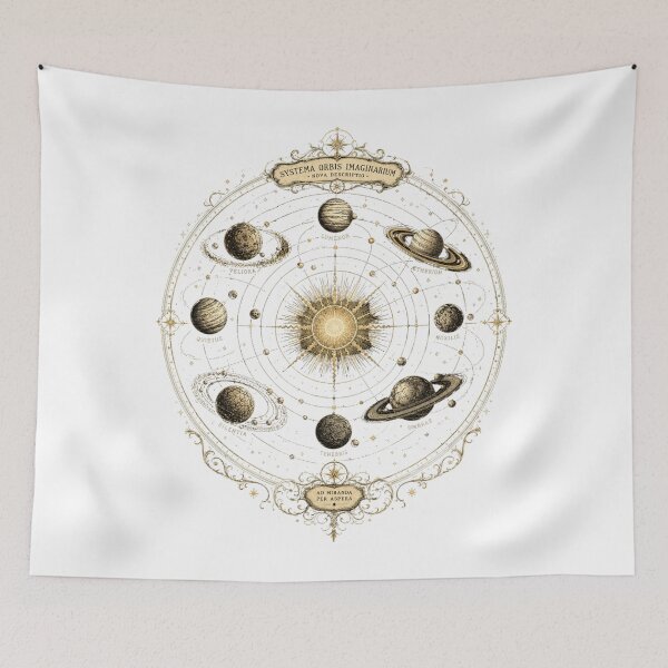 Item preview, Vintage Heliocentric Solar System Planet Chart designed and sold by TSshirtShoppe.