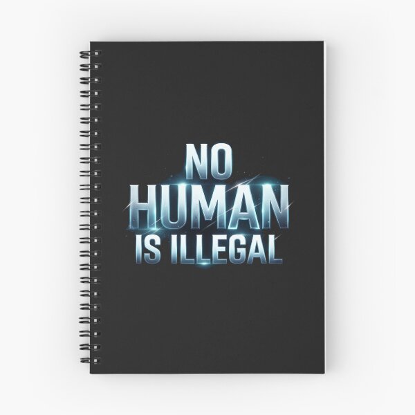 Item preview, No Human Is Illegal Glowing Bold Text designed and sold by Owcomm.