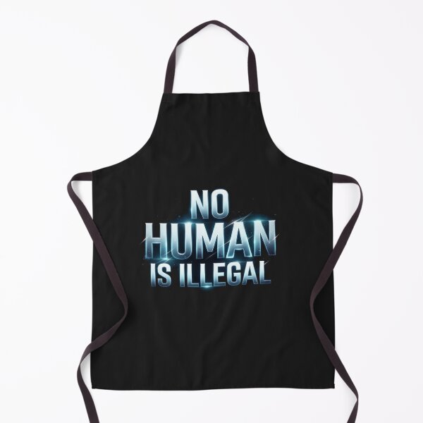 Item preview, No Human Is Illegal Glowing Bold Text designed and sold by Owcomm.
