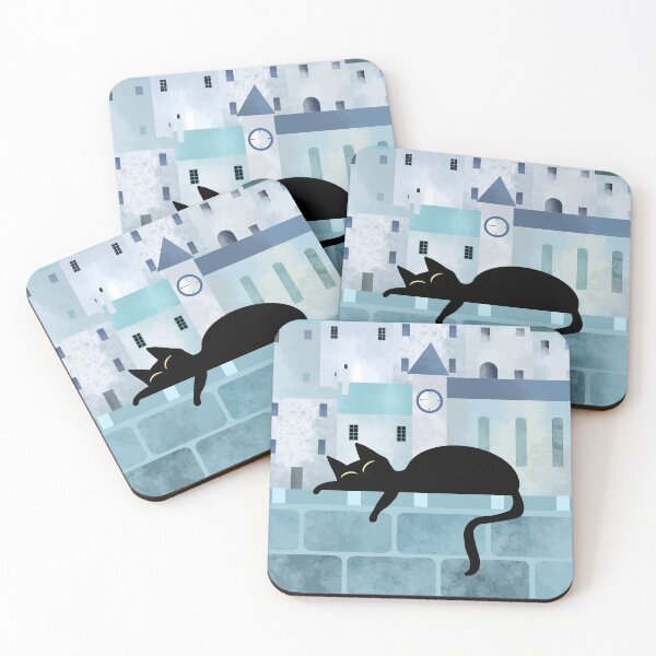 Item preview, Black Cat Sleeping on Wall  designed and sold by Andrew  Hitchen.
