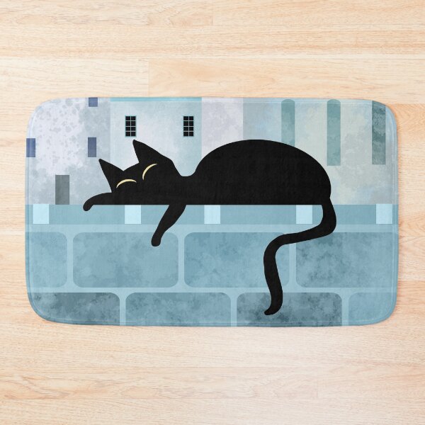 Item preview, Black Cat Sleeping on Wall  designed and sold by Andrew  Hitchen.