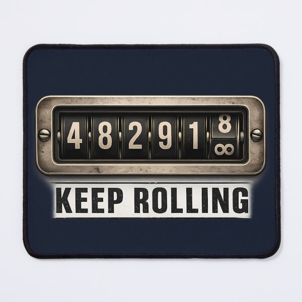 Item preview, Keep Rolling Infinity Odometer Vintage Truck Driver Design designed and sold by PXEpic.