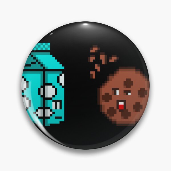 Item preview, Milk and Cookie Best Friends Pixel Art designed and sold by RetroRlx.