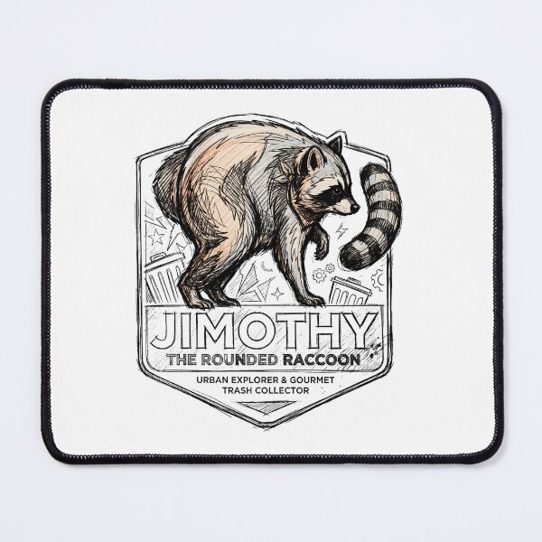 Item preview, Jimothy Raccoon Sketch semi painted designed and sold by lokabrand.