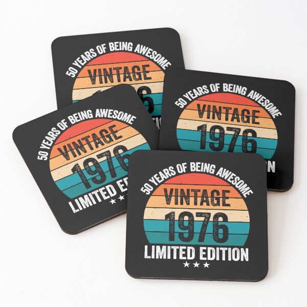 Item preview, Vintage 1976 50 Years Of Being Awesome 50th Birthday Retro Sunset designed and sold by IsDesignHub.